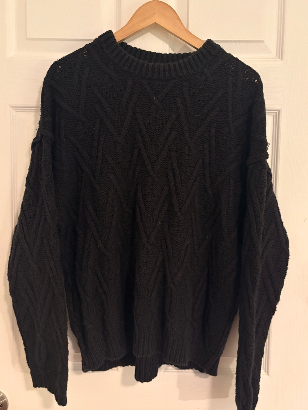 Free People Isla Cable Tunic- black